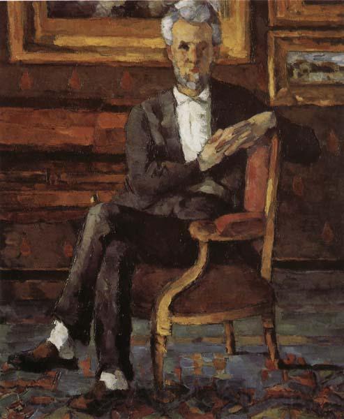 Paul Cezanne Portrait de Victor Chocquet Norge oil painting art